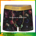 Excellent quality flower pattern digital printing of mens underwear boxer wholesale